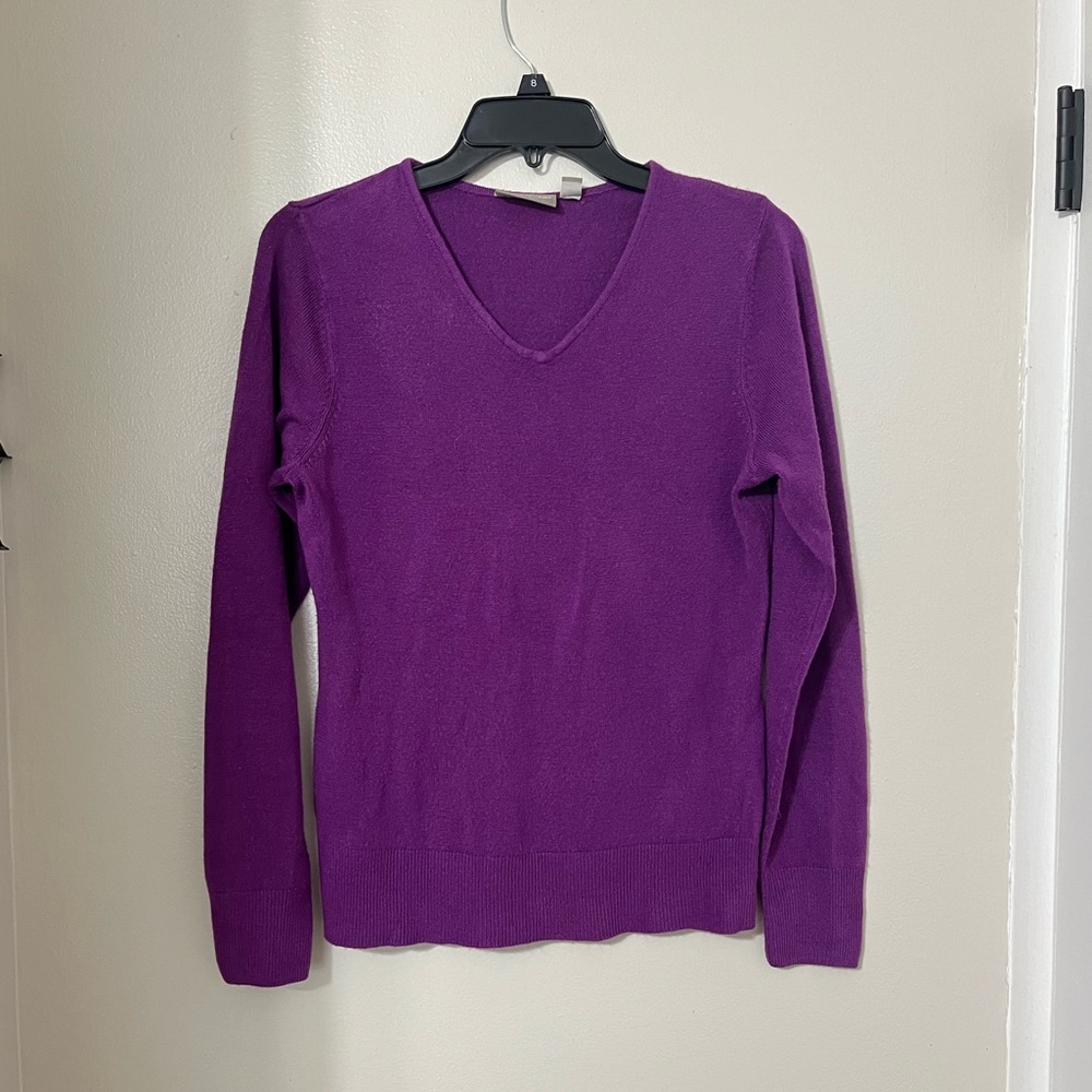 Croft & Barrow | Purple V-Neck Pullover Sweater